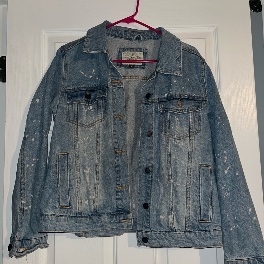 Blue acid wash Jean jacket